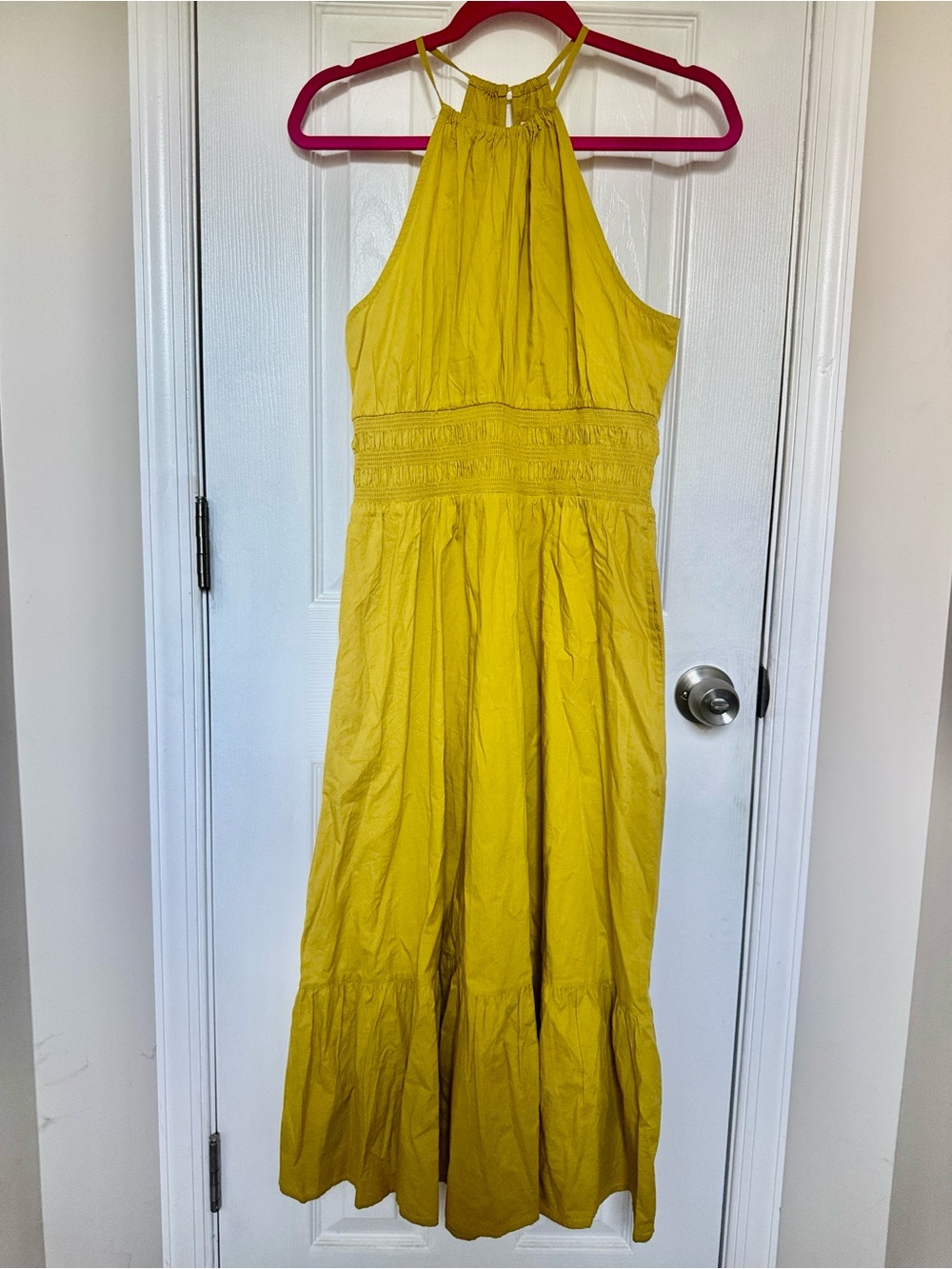 Universal Thread Mustard Halter Maxi Dress